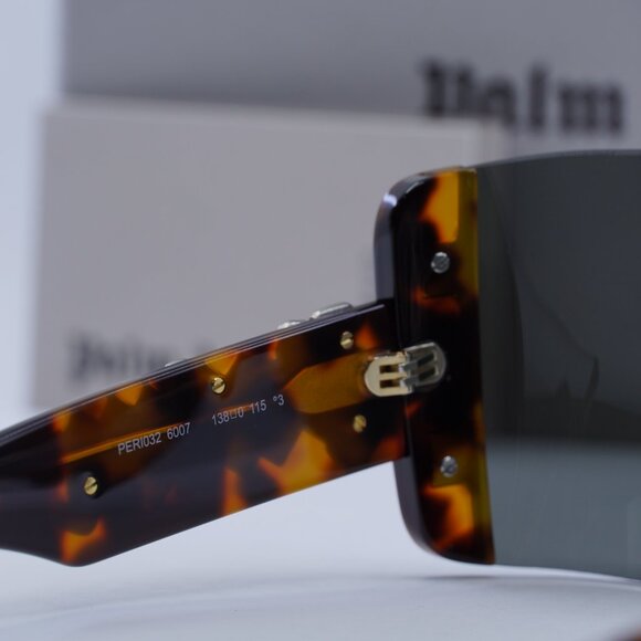 Final Price! Palm Angels PERI032 LOS ANGELES 6007 Havana/Gold Sunglasses - Picture 8 of 12